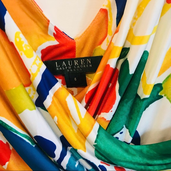 Ralph Lauren floral dress size 6 - Picture 3 of 5